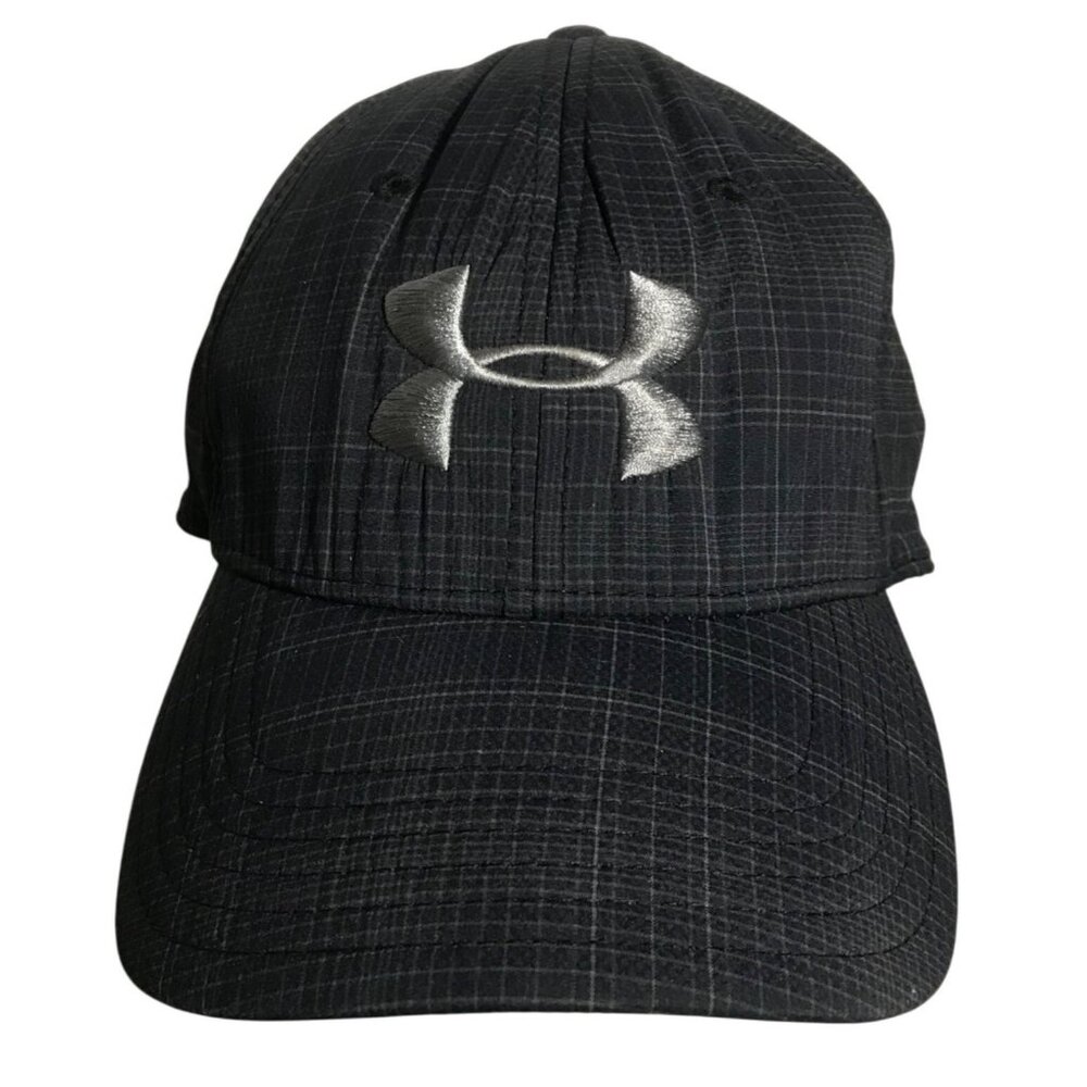 Under Armour OSFA Black Gray Heatgear Cap With Logo Like New